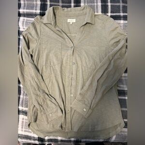 Thread & Supply Olive Button Down Shirt